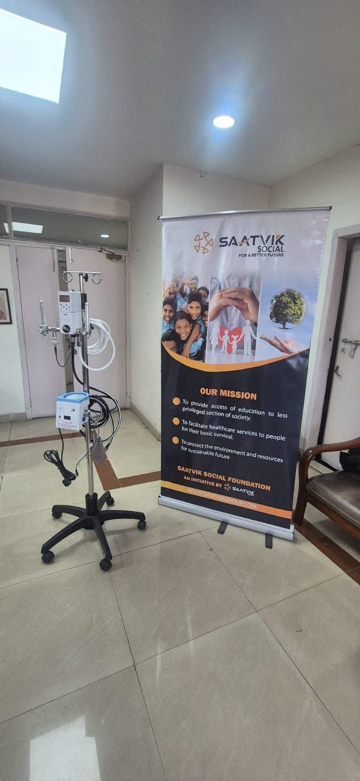 Saatvik Green Energy Supports Blood Center at Dr. Jai Dev Memorial Rotary Ambala Hospital