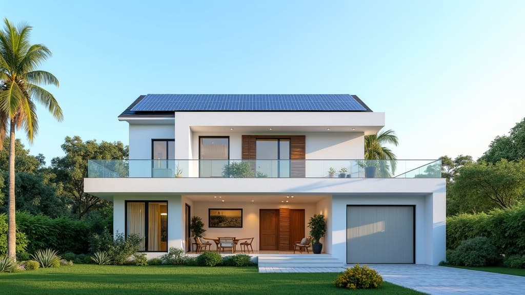 Residential rooftop solar installation by Saatvik